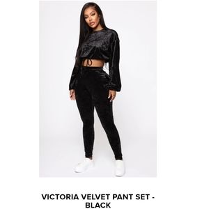 Victoria Velvet Pant Set